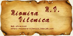 Miomira Vilenica vizit kartica